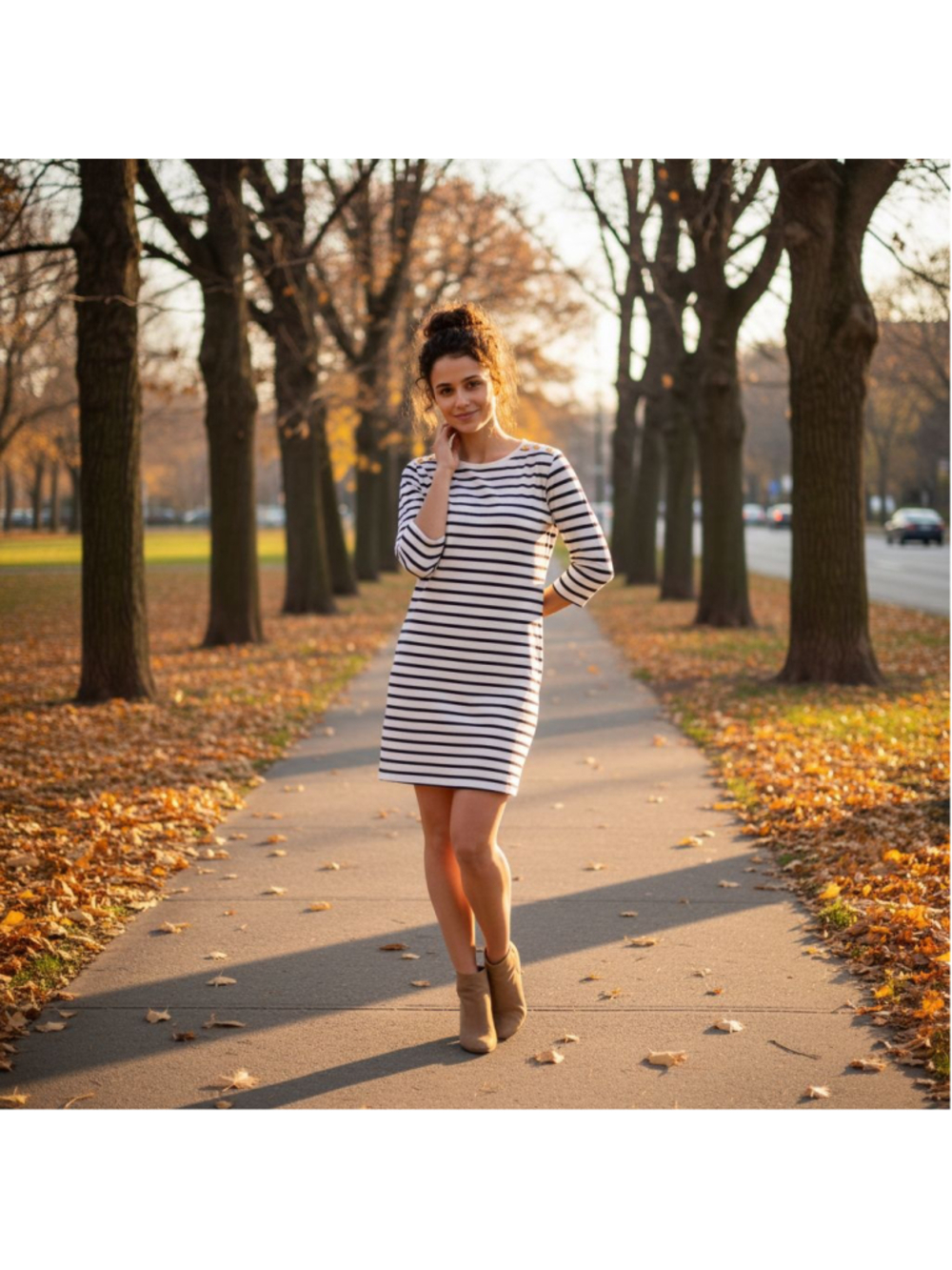 Vintage 2000s Preppy Nautical Boatneck Striped Sweater Dress Size Large Coastal